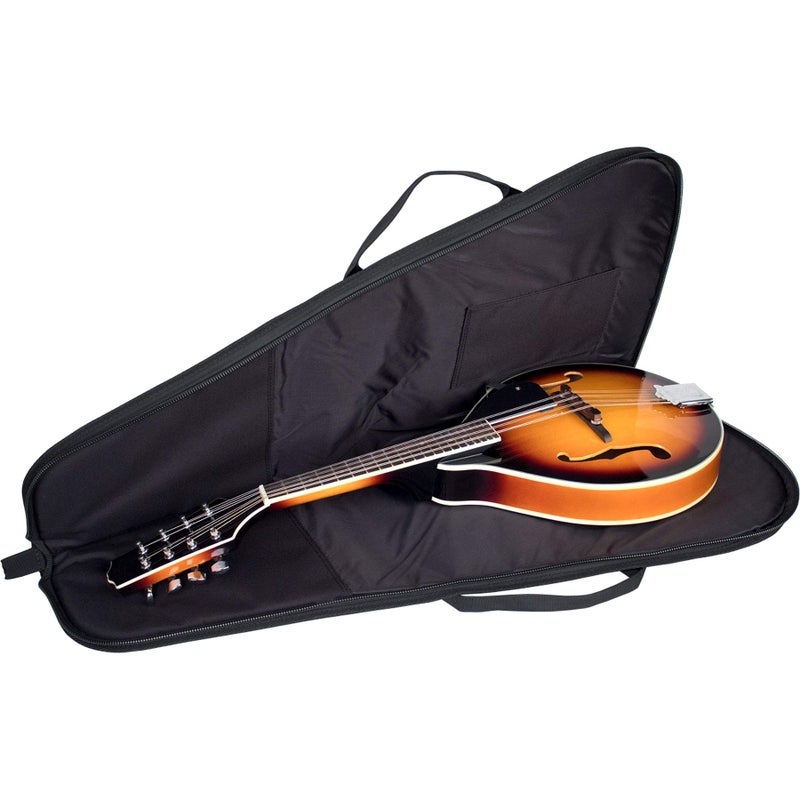 Pro-Tec Protec Mandolin Gig Bag (A & F Style) with Backpack Straps-Silver Series, Model CF208E, Black - Image 5